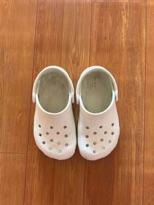 White Crocs Comfort Clogs