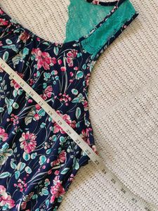 Floral Print Sleeveless Mini Dress