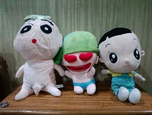 Set of 3 Cute Plush Toys