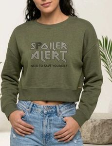 Cropped Sweatshirt "Spoiler Alert"