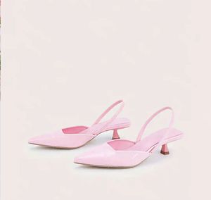 Chic Pink Slingback Heels
