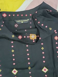 RAKHI SALE S size Black Kurta Set