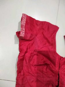 Red Sari Blouse