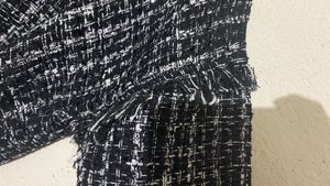 Tweed Fringe Sweater
