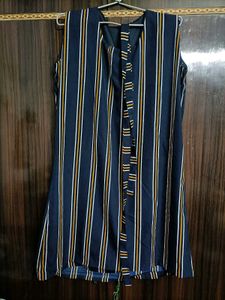 Striped Sleeveless Frock