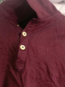 Men's Burgundy Polo T-Shirt
