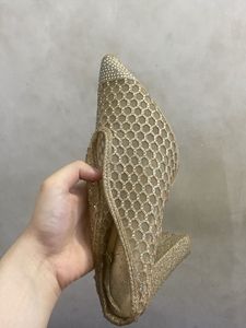Stunning Embellished Gold Pointed heels (Stelatoes