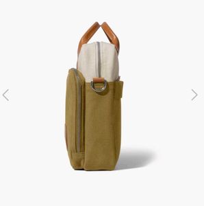 Stylish Canvas &amp; Leather Messenger Bag