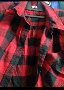 Red &amp; Black Checkered Shirt