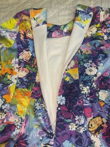 Vibrant Floral Print Fit &amp; Flare swim suit