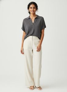 Banana Republic Charcoal Polo Top