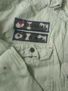 Vintage Style Light Green Shirt