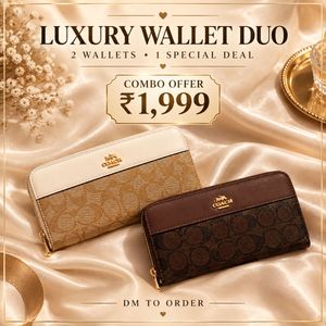 Luxury Coach Wallet Duo Combo
