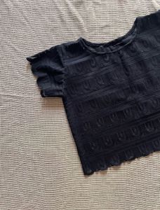 Elegant Black Textured Top
