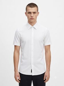 HUGO BOSS Men's White Short Sleeve Shirt