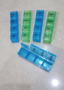 Medicine Pill Box Storage Organiser