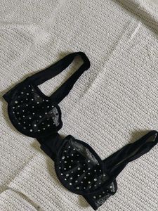 Sparkly Black Bra