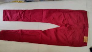 Vibrant Red Women's Pants