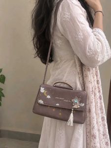 Stylish Taupe Clutch Bag