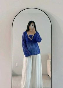 2 piece Elegant Blue Printed Kurta