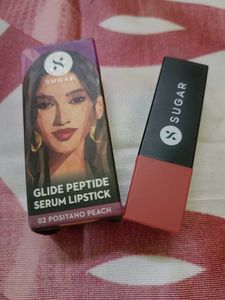 SUGAR Glide Peptide Serum Lipstick - Positano Peac