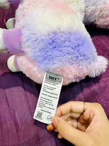 Cute Tie-Dye Llama Plush Toy