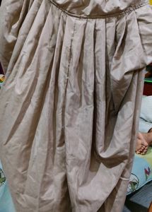 Handstiched Beige Dhoti Pant