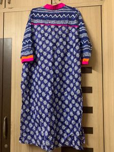 Stylish Blue Printed Kurta
