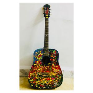 Custom Painted Acoustic Guitar