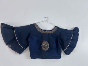 Elegant Navy &amp; Grey Lehenga Choli Set