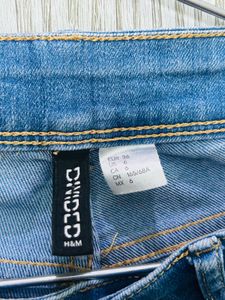 H&amp;M Straight Blue Denim Jeans
