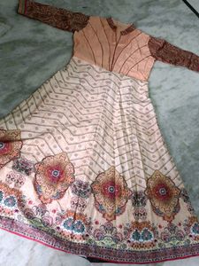 Stylish Traditional Long Frock With Full Hands