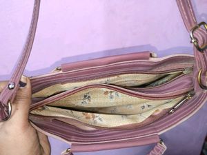 Stylish Burgundy Fringed Handbag