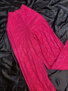 Sparkling Pink Sequin Pants-small/xs