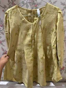 Yellow Floral Print top