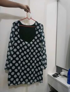 Elegant Polka Dot Dress(With Price Tag)