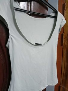 Basic Light Blue Short Sleeve Top