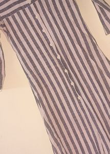 Black And White Kurthi,, Shrug Also