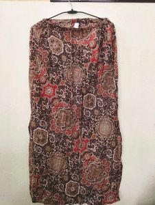 Bohemian Paisley Print Maxi Skirt