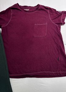 combo tshirt and wide leg trouser