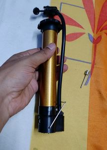 Portable Bicycle Pump with Needle Adapter