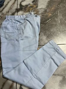 Light Blue Casual Pants