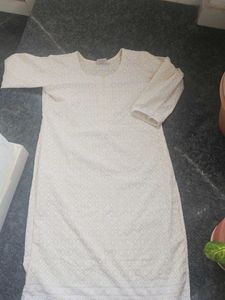 Elegant Cream Chikankari Kurta