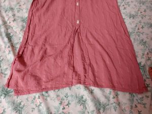 baby Pink Embroidered Kurta