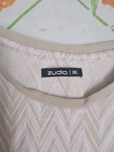 Patterned Beige T-Shirt
