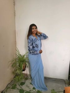 One Minute Saree With Jacket
