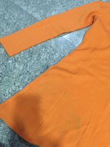 Orange Casual Dress