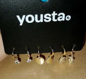 Yousta Earring Set - 3 Pairs