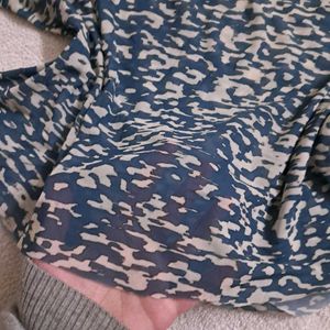 Y2k Vintage Printed Boxy Mesh Top