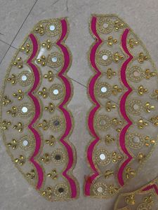 Embroidered Blouse with Mirror Work